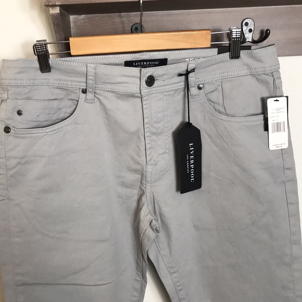 Liverpool jeans color fog gray, relaxed straight, 35x32 - Picture 3 of 8